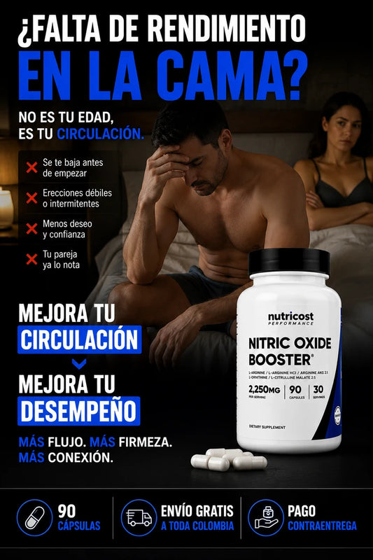 Nitric Oxide Booster™ - Apoyo Masculino, Eleva tu Desempeño