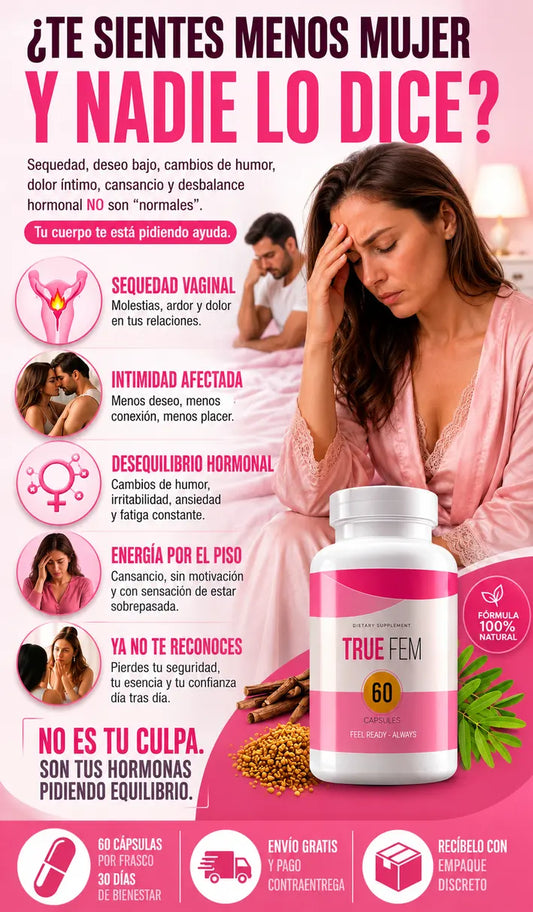 True Fem™️ – Balance Interno Femenino, Vitalidad Total